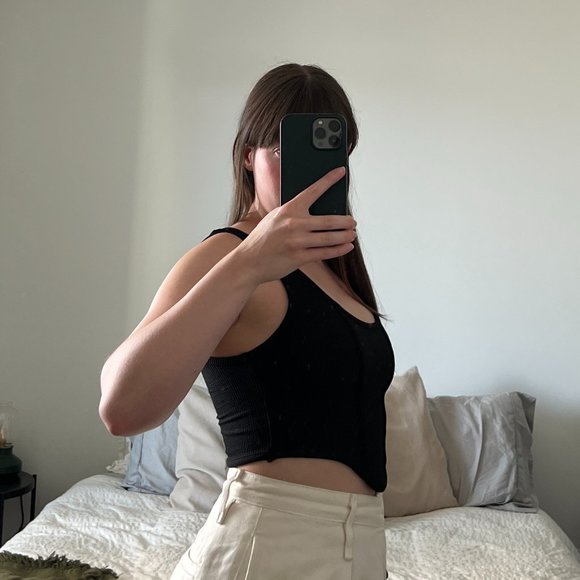 Bershka Black Corset Top (M) - Picture 2 of 2